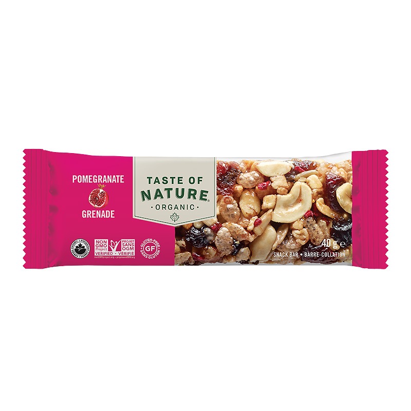 Taste of Natureオーガニックフルーツ＆ナッツバーザクロ40gx16本