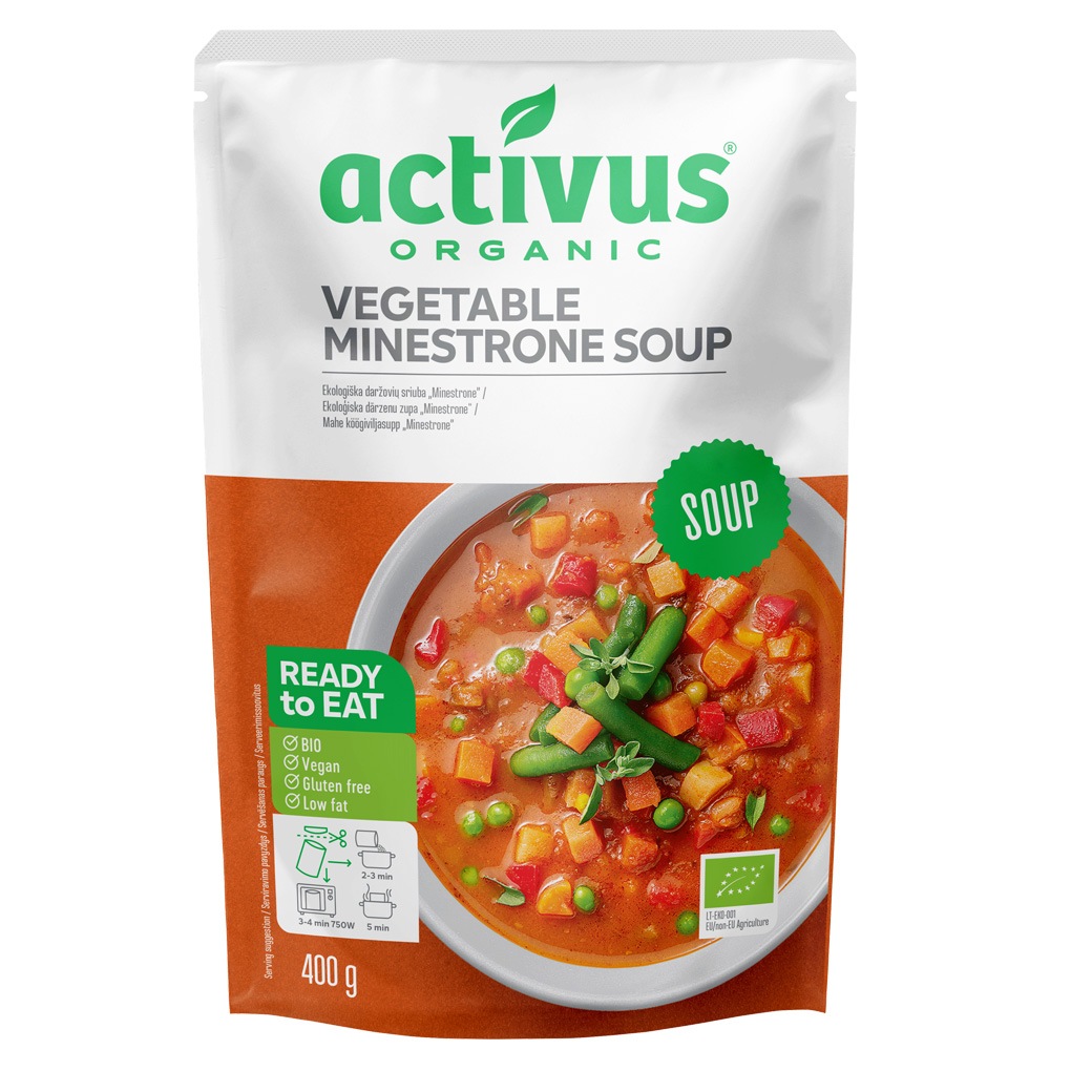 【アウトレット】activusオーガニックミネストローネ 400gｘ10袋