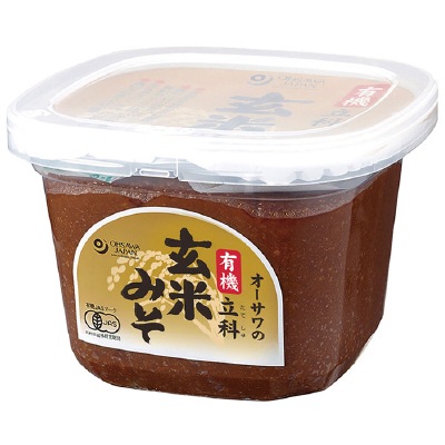 (オーサワ)有機立科玄米みそ650g【店舗取扱】