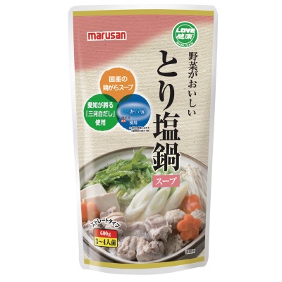 (マルサン)野菜がおいしいとり塩鍋スープ600g