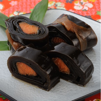 予約【単品おせち：常温】紅さけの昆布巻1本(約170g)