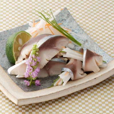 予約【単品おせち:冷凍】有機純米酢使用国産しめ鯖1枚(約120g)