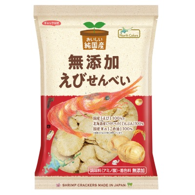 (ノースカラーズ)純国産えびせんべい65g