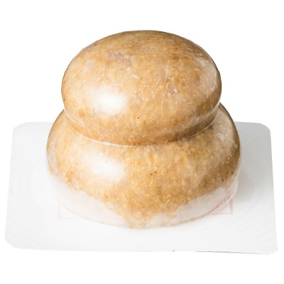 予約【単品おせち:常温】国内産有機もち米使用一体型お供え餅玄米160g