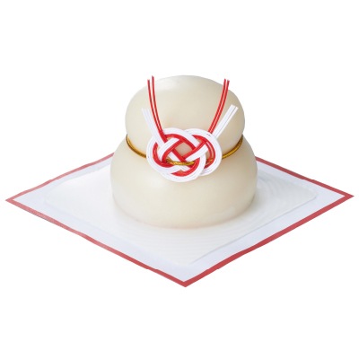 予約【単品おせち：常温】国内産有機もち米使用一体型お供え餅白米160g