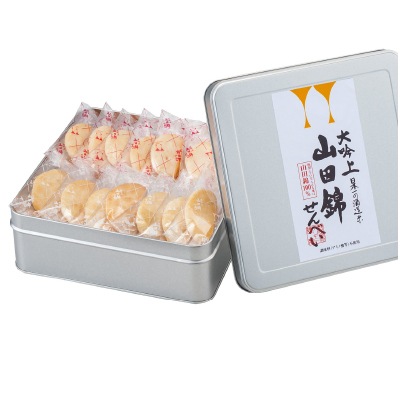 【単品おせち：常温】山田錦せんべい缶・紅白40枚