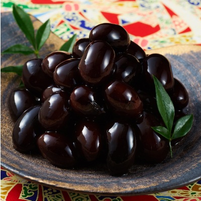 予約【単品おせち：常温】丹波篠山産黒煮豆〈大〉180g(内容総量320g)