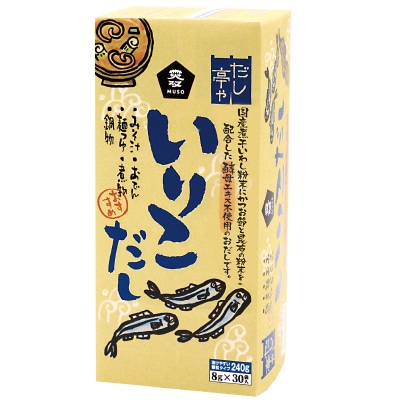 【10月31日までタイムセール】(ムソー)だし亭や・いりこだし〈箱入〉8g×30<リニューアル>