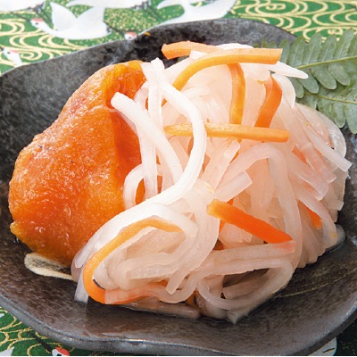 予約【単品おせち：冷蔵】有機野菜使用・柿なます180g