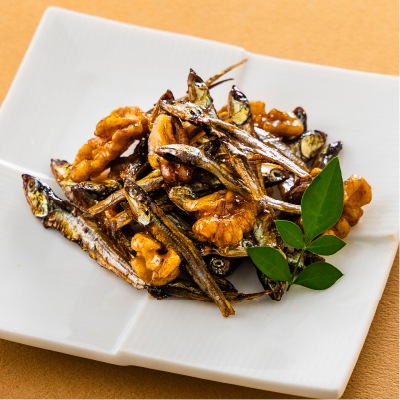 予約【単品おせち：常温】有機くるみ入り田作り45g