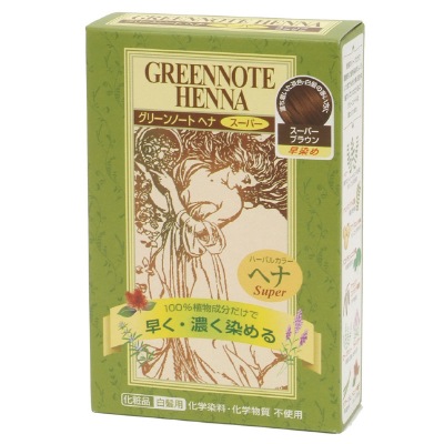 (グリーンノート)ヘナハーバルカラー・スーパーブラウン100g