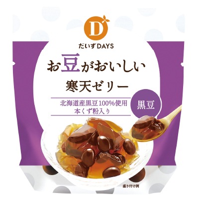 (だいずデイズ)お豆がおいしい寒天ゼリー黒豆110g