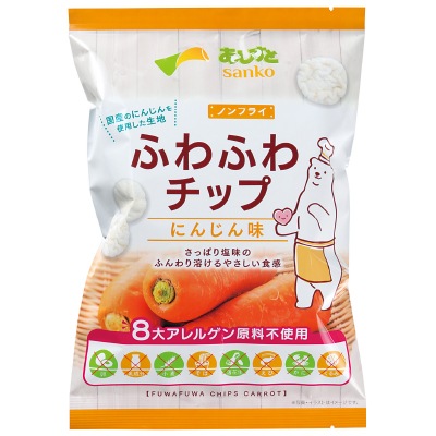 (サンコー)ふわふわチップにんじん味20g