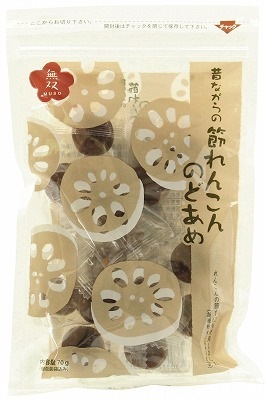 (無双本舗)節れんこんのど飴70g