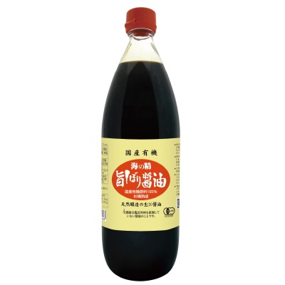 (海の精)国産有機・旨しぼり醤油1L