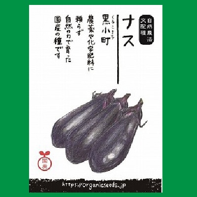 (NLS)国産ナス(交配種)(黒小町)約15粒