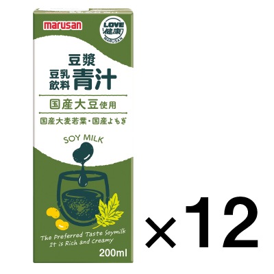 (マルサンアイ)豆漿(どうじゃん)豆乳飲料 青汁200ml