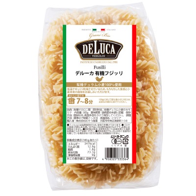 (むそう) DeLucaオーガニックパスタ・フジッリ500g