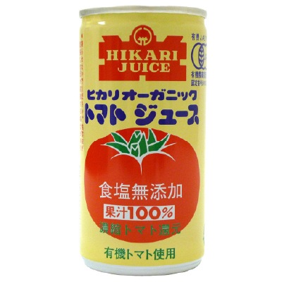 (ヒカリ)オーガニックトマトジュース無塩190g