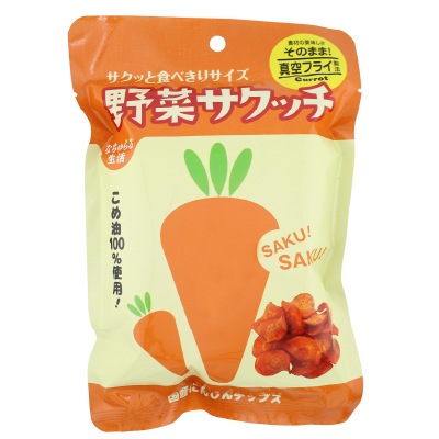(なちゅらる生活)野菜サクッチ・国産にんじんチップス(真空フライ)19g