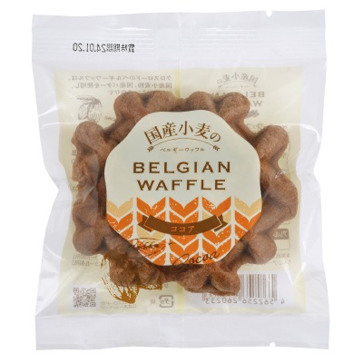 (クロスロード)国産小麦のベルギーワッフル・ココア1個