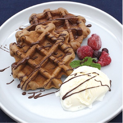 (クロスロード)国産小麦のベルギーワッフル・ココア1個