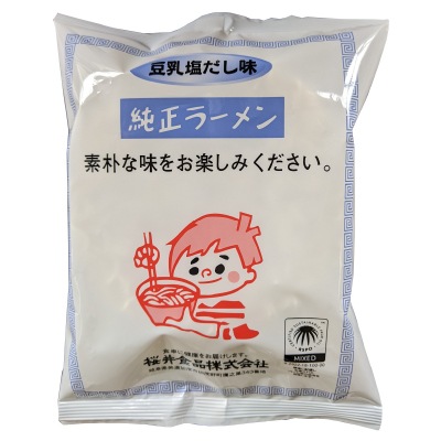 (桜井)純正ラーメン･豆乳塩だし味104g