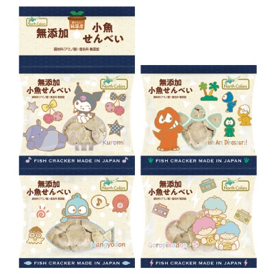 (ノースカラーズ)純国産小魚せんべい(4連)11g×4袋