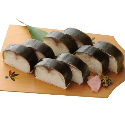 予約【単品おせち：冷凍】寒鯖(かんさば)棒寿司1本(8切れ)