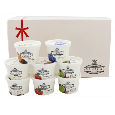 (木次)スーパープレミアムアイスクリーム「VANAGA」8個 【ギフト_のし短冊可】【送料無料】
