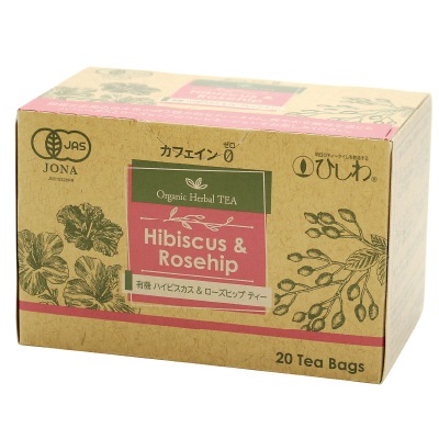 (ひしわ)有機ハイビスカス&ローズヒップティーTB40g(20袋)