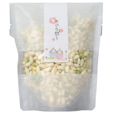 雛祭り (粟新)みかんと抹茶のぽんぽん菓子40g