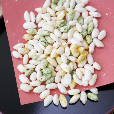 雛祭り (粟新)みかんと抹茶のぽんぽん菓子40g