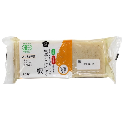 (ムソー)有機生芋板こんにゃく・広島原料250g