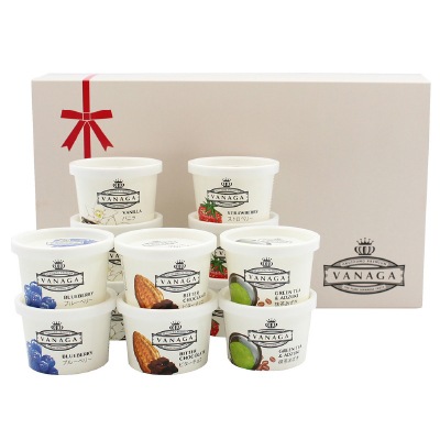 (木次)スーパープレミアムアイスクリーム「VANAGA」12個【ギフト_のし短冊可･名入れ不可】【送料無料】