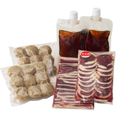 予約【単品おせち：冷凍】青森産本鴨鍋セット・大(4～5人前)