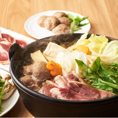 予約【単品おせち：冷凍】青森産本鴨鍋セット・大(4～5人前)