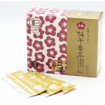 (無双本舗)有機梅干番茶・スティック8g×40