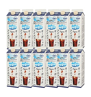 (ムソー)オーガニックアイスコーヒー微糖1000ml　1ケース12本入り