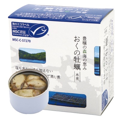 千葉産直)おくの牡蠣・水煮 MSC認証150g | 安心の無添加