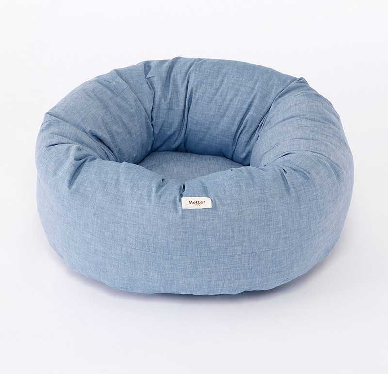 犬用ベッド＞ダンガリードーナツベッド｜オーガニックコットンのミュッター