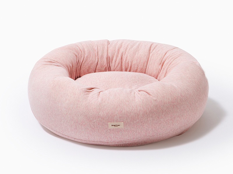 犬用ベッド＞ボタニカル接結ドーナツベッド｜オーガニックコットンの
