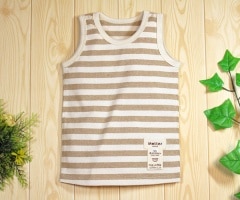 ベビー服【天竺ボーダータンクトップ】(70-90cm)