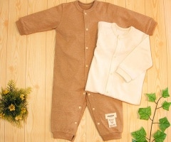 ベビー服【長袖天竺カバーオール】(70-90cm)