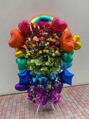 レインボーバルーンスタンド｜すべての商品｜むつ美花店