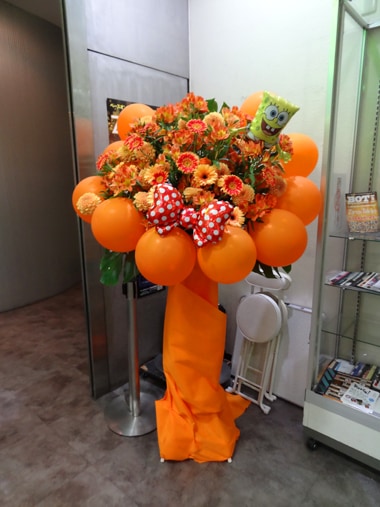 バルーンスタンド花1段｜バルーンスタンド花｜むつ美花店