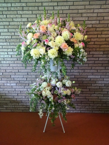 スタンド花2段｜スタンド花｜むつ美花店