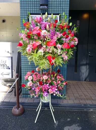 スタンド花2段｜スタンド花｜むつ美花店