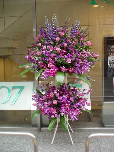スタンド花2段｜スタンド花｜むつ美花店