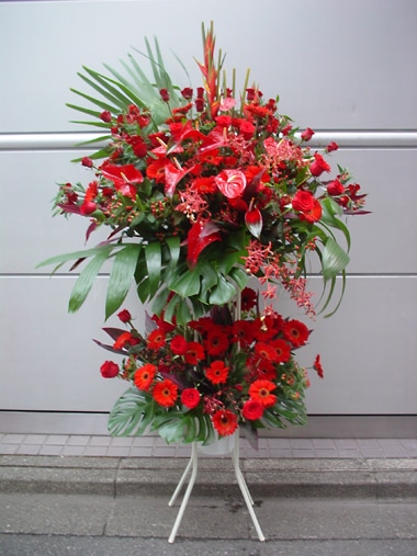 スタンド花2段｜スタンド花｜むつ美花店